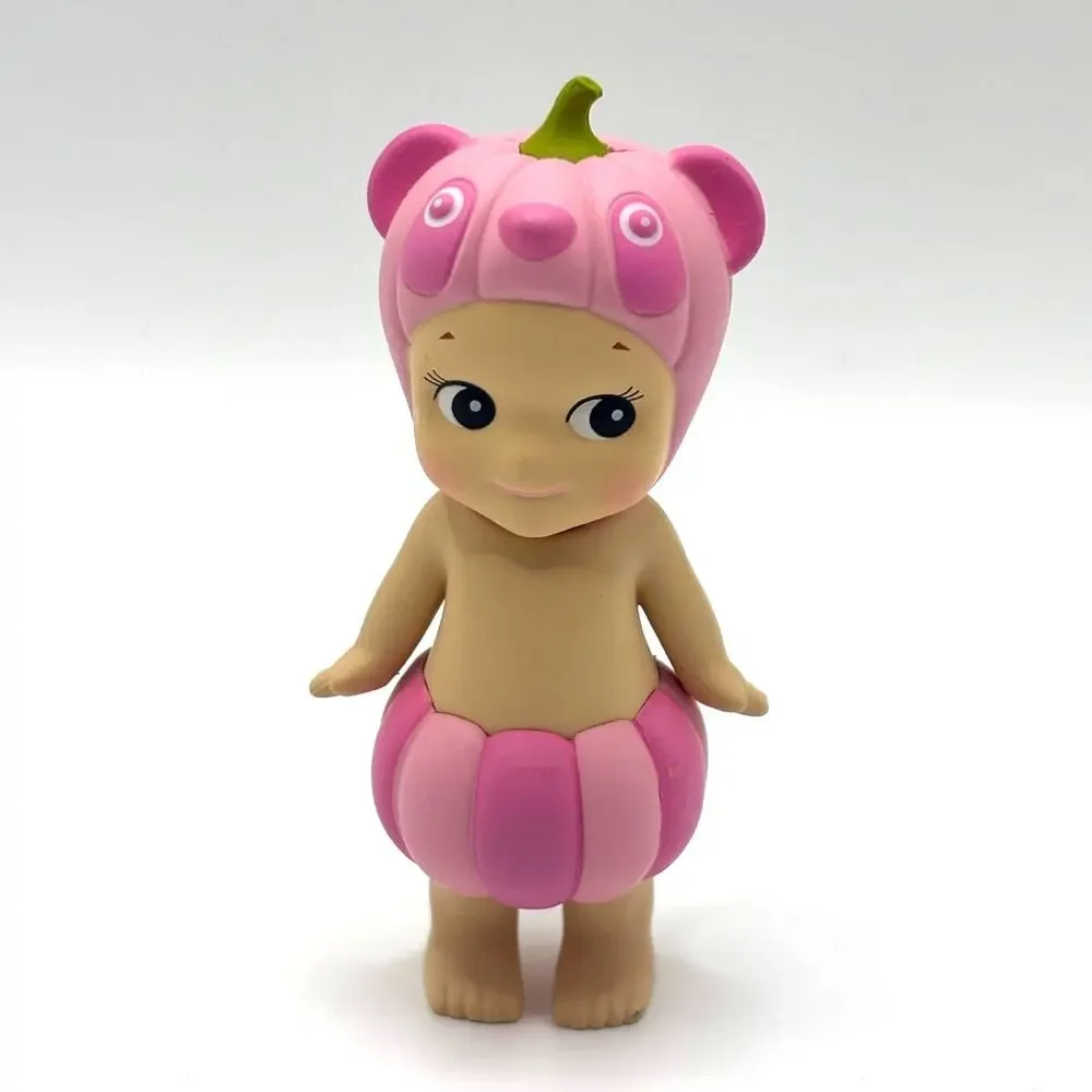 Authentic Sonny Angel Pumpkin Panda Mini Figure, Pumpkin Patch Series